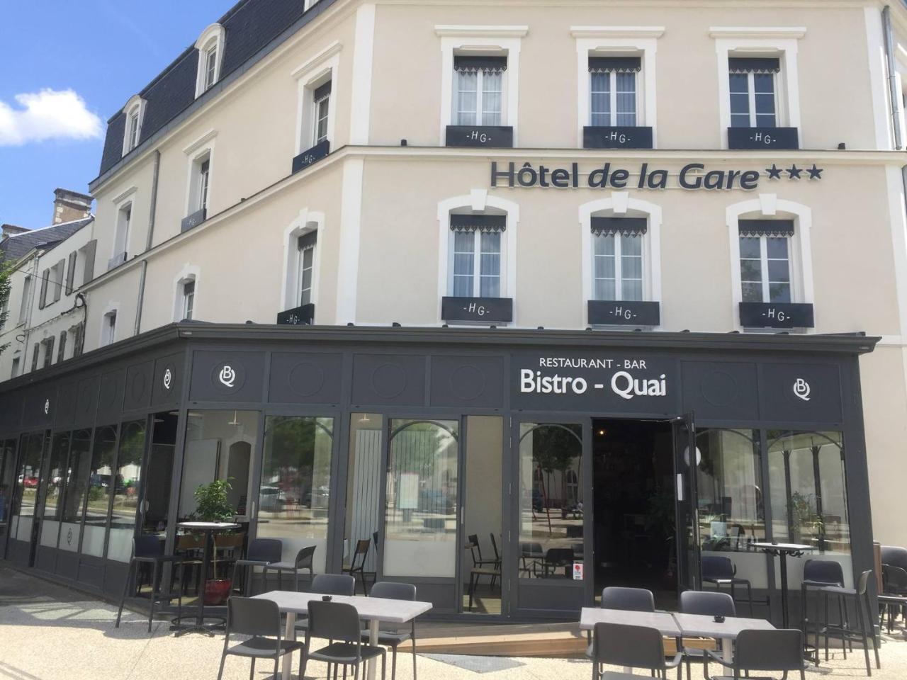 Hotel De La Gare - Restaurant Bistro Quai La Roche-sur-Yon Exteriér fotografie